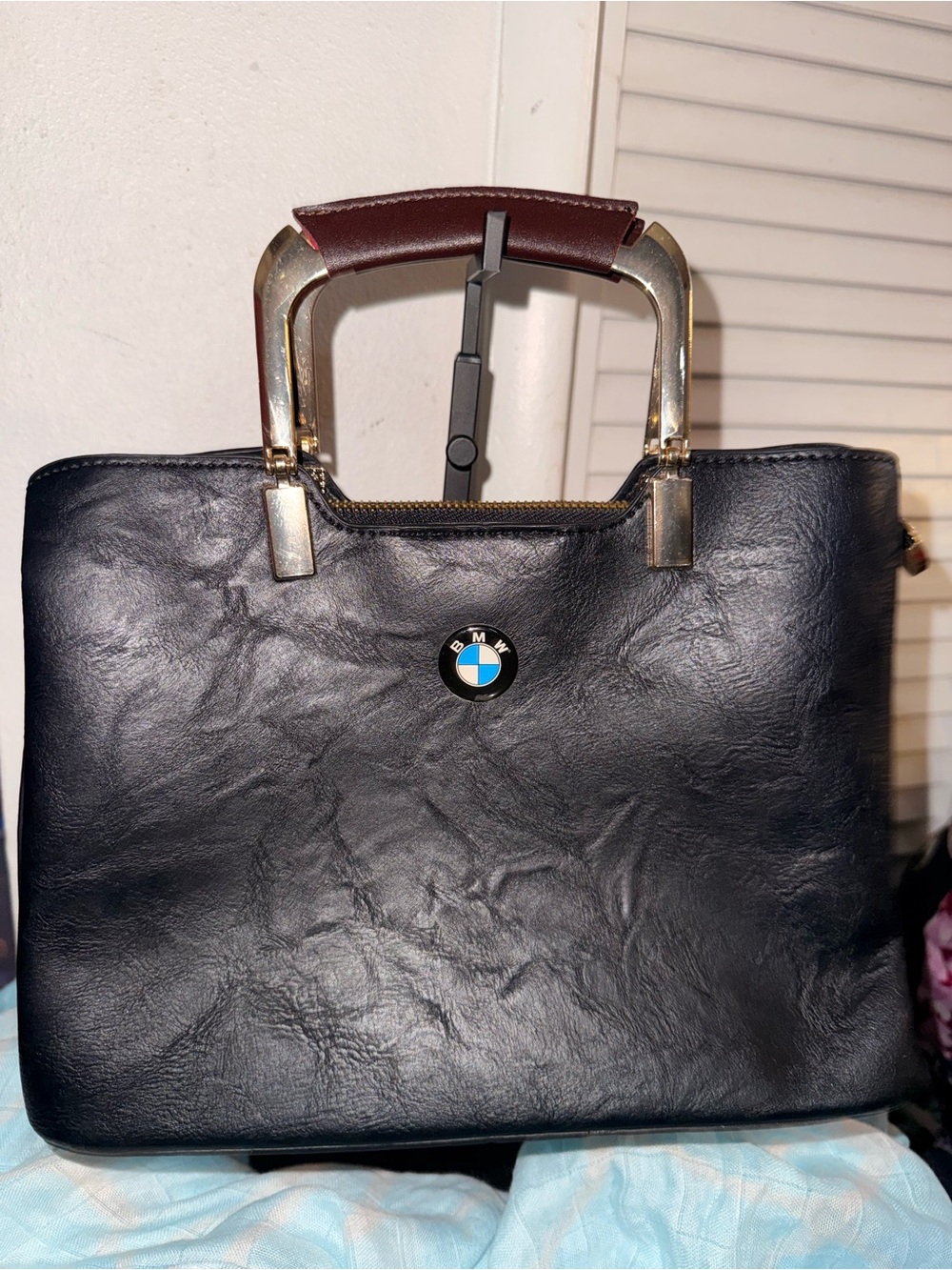 BMW Black Leather Deluxe Women’s Handbag